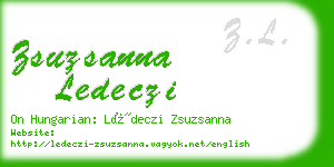 zsuzsanna ledeczi business card